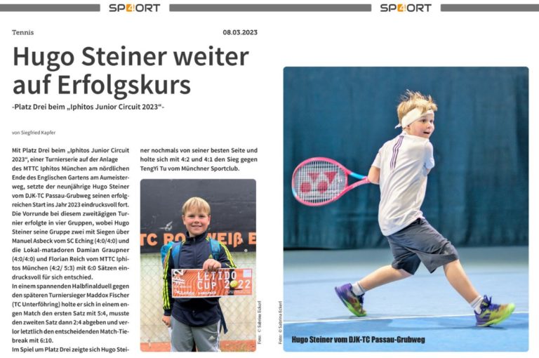 Hugo Steiner weiter auf Erfolgskurs