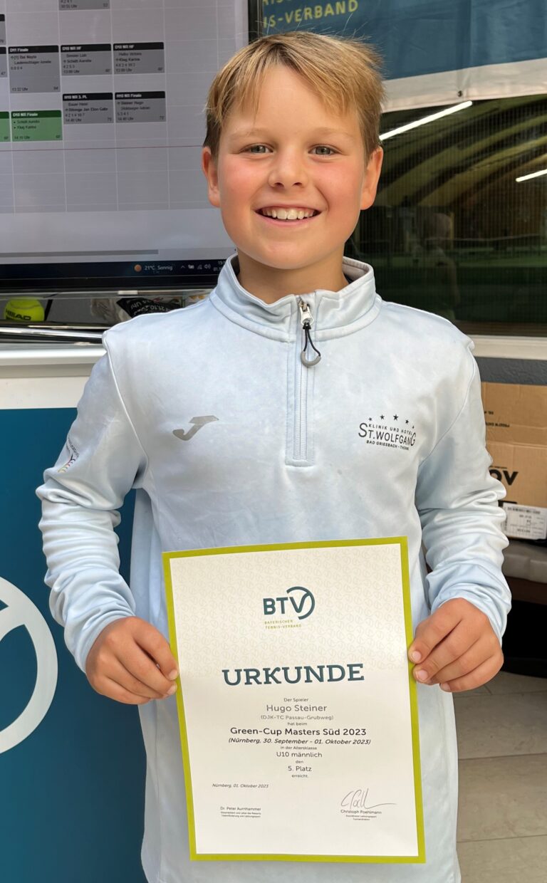 Toller 5. Platz für Hugo Steiner bei den Süddeutschen!
