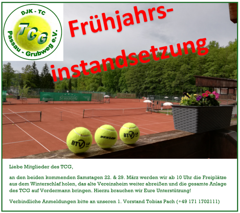 Frühjahrsinstandsetzung
