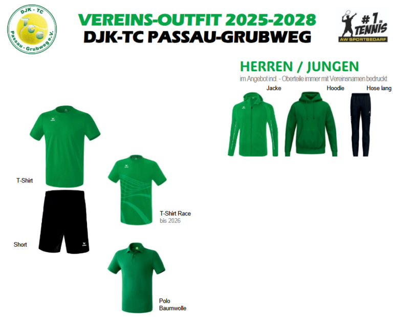 Neues TCG Vereins Outfit 2025-2028