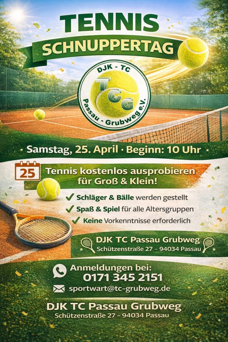 Tennis Schnuppertag für Groß & Klein